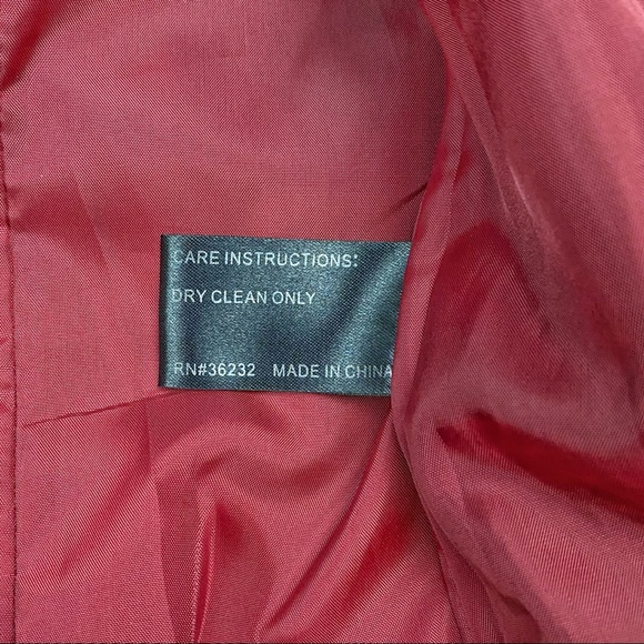 GC Gallery Collection Red Classic Wool Double Breasted Peacoat Vtg Button Front - Picture 12 of 16